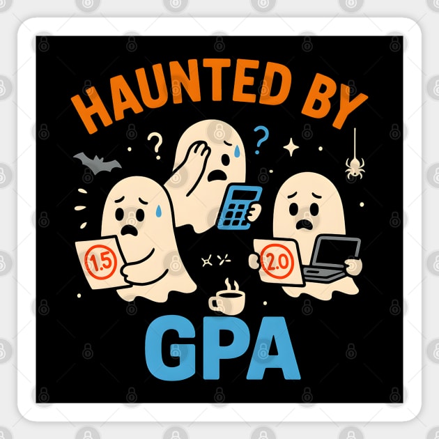 Haunted Pizza Maker Funny Halloween Ghost Pizza Gift Sticker by MakerMind8.2